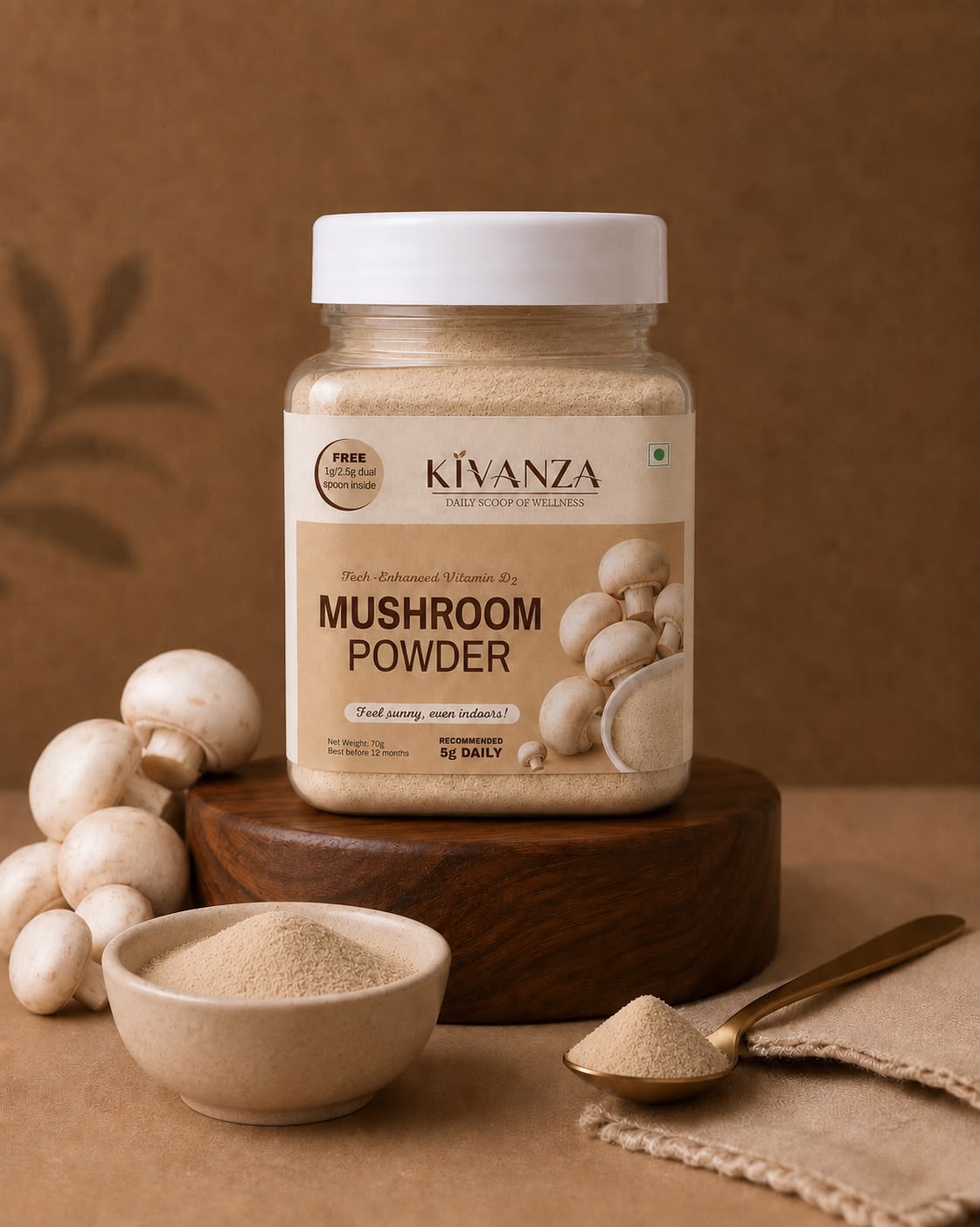 Vitamin D2 Mushroom Powder